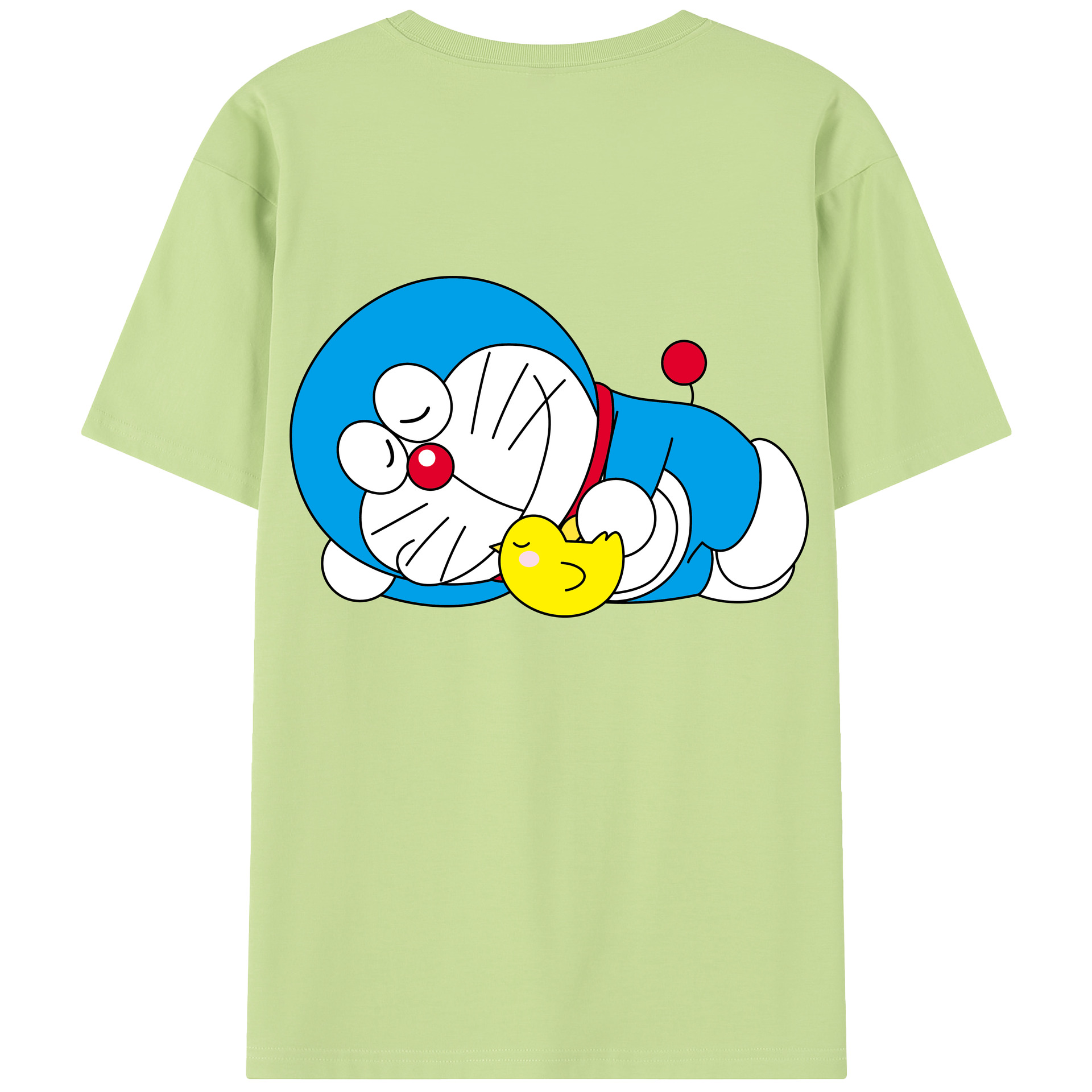（画像用） ドラえもん Doraemon 綿100％半袖Tシャツ（背面プリント）